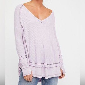 Free People Laguna Thermal Lavender Top Size XS